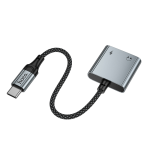 Hoco USB-C to USB-C and AUX 3.5 UPA34 - Metal Gray